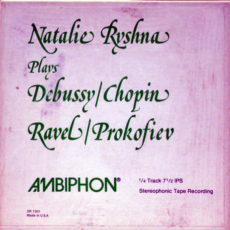 Debussy Natalie Ryshna Plays Debussy  Chopin  Ravel Prokofiev Ambiphon Stereo ( 2 ) Reel To Reel Tape 0