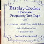 Misc Bc Open Reel Frequency Test Tape Barclay Crocker Stereo ( 2 ) Reel To Reel Tape 0