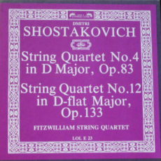 Shostakovitch Shostakovitch  String Quartets #4 And #12 Barclay Crocker Stereo ( 2 ) Reel To Reel Tape 0