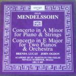 Mendelssohn Mendelssohn  Concerto In For Two Pianos & Orchestra, Concerto In A Minor For Piano & Strings Barclay Crocker Stereo ( 2 ) Reel To Reel Tape 0