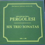 Pergolesi Pergolesi  Six Trio Sonatas Barclay Crocker Stereo ( 2 ) Reel To Reel Tape 0