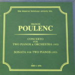 Poulenc Poulenc  Concerto For Two Pianos And Orchestra, Sonata For Two Pianos Barclay Crocker Stereo ( 2 ) Reel To Reel Tape 0