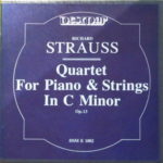 Strauss Strauss  Quartet For Piano And Strings In C Minor Barclay Crocker Stereo ( 2 ) Reel To Reel Tape 0