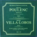 Poulenc  Villa-lobos Duo For Oboe & Bassoon, Fantaisie Concertante Barclay Crocker Stereo ( 2 ) Reel To Reel Tape 1