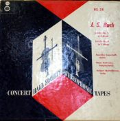 J.s Bach Sonatas # 1 & 4 Concert Hall Society Stereo ( 2 ) Reel To Reel Tape 0