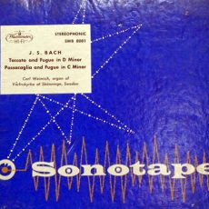 Bach Toccata Etc. (organ) Sonotape Stereo ( 2 ) Reel To Reel Tape 0