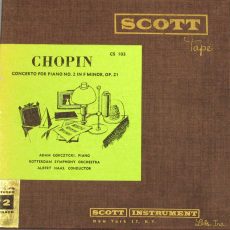 Chopin Piano Concerto 2 Scott Tape Stereo ( 2 ) Reel To Reel Tape 0