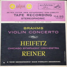 Brahms Violin Concerto In D Rca Victor Stereo ( 2 ) Reel To Reel Tape 0