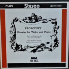 Prokofiev Sonatas For Violin And Piano Stereo Tape Stereo ( 2 ) Reel To Reel Tape 0