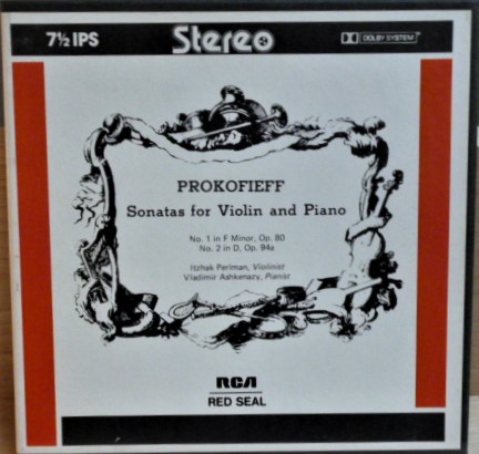 Prokofiev Sonatas For Violin and Piano-Stereo Tape