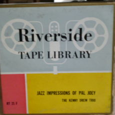 Kenny Drew Trio Jazz Impressions Of Pal Joey Riverside Stereo ( 2 ) Reel To Reel Tape 0