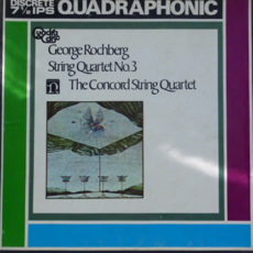 Rochberg, George String Quartet #3 Nonesuch Quadraphonic( 4 ) Reel To Reel Tape 1