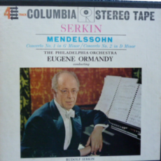 Mendelssohn Concerto No. 1 In G Minor For Piano And Orchestra Columbia Stereo ( 2 ) Reel To Reel Tape 0