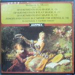 Wolfgang A. Mozart Divertiment In D Major, K. 136 Ampex Stereo ( 2 ) Reel To Reel Tape 0