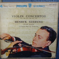 Bach, J.s Violin Concertos Philips Stereo ( 2 ) Reel To Reel Tape 0