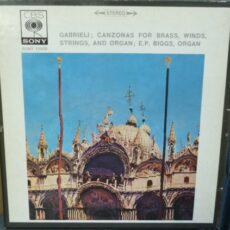 Gabrieli Canzonas For Brass, Winds, Strings And Organ Cbs Sony Stereo ( 2 ) Reel To Reel Tape 0