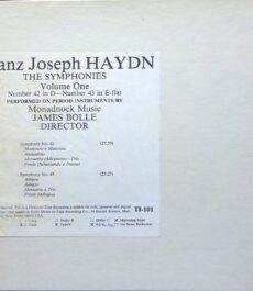 Haydn Symphonies 42 And 43  Direct-to-tape Recording Co. Stereo ( 2 ) Reel To Reel Tape 0